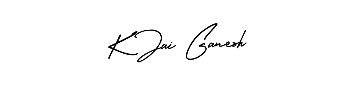 Create a beautiful signature design for name K Jai Ganesh. With this signature (AmerikaSignatureDemo-Regular) fonts, you can make a handwritten signature for free. K Jai Ganesh signature style 3 images and pictures png