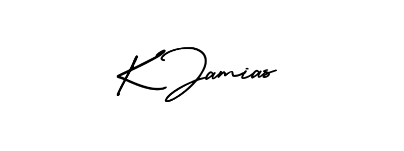 Make a short K Jamias signature style. Manage your documents anywhere anytime using AmerikaSignatureDemo-Regular. Create and add eSignatures, submit forms, share and send files easily. K Jamias signature style 3 images and pictures png