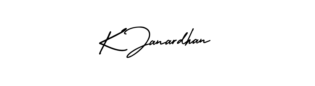 Create a beautiful signature design for name K Janardhan. With this signature (AmerikaSignatureDemo-Regular) fonts, you can make a handwritten signature for free. K Janardhan signature style 3 images and pictures png