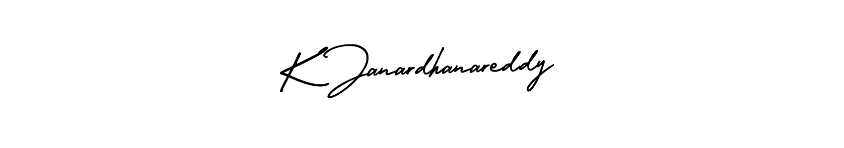This is the best signature style for the K Janardhanareddy name. Also you like these signature font (AmerikaSignatureDemo-Regular). Mix name signature. K Janardhanareddy signature style 3 images and pictures png