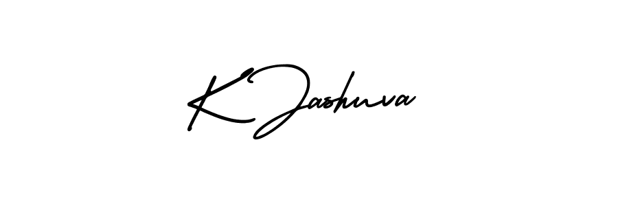 Design your own signature with our free online signature maker. With this signature software, you can create a handwritten (AmerikaSignatureDemo-Regular) signature for name K Jashuva. K Jashuva signature style 3 images and pictures png