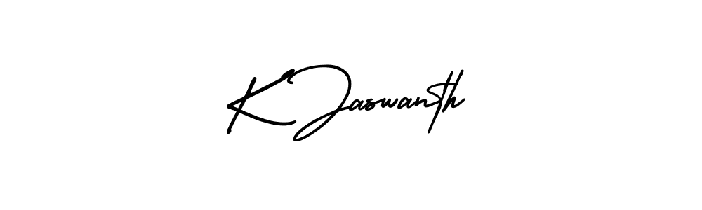 Also You can easily find your signature by using the search form. We will create K Jaswanth name handwritten signature images for you free of cost using AmerikaSignatureDemo-Regular sign style. K Jaswanth signature style 3 images and pictures png