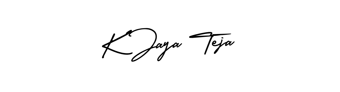How to make K Jaya Teja signature? AmerikaSignatureDemo-Regular is a professional autograph style. Create handwritten signature for K Jaya Teja name. K Jaya Teja signature style 3 images and pictures png