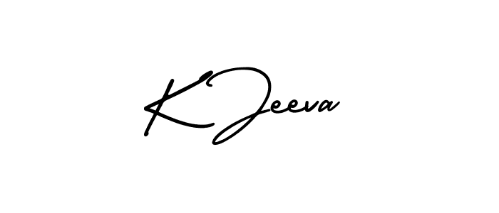 How to make K Jeeva signature? AmerikaSignatureDemo-Regular is a professional autograph style. Create handwritten signature for K Jeeva name. K Jeeva signature style 3 images and pictures png