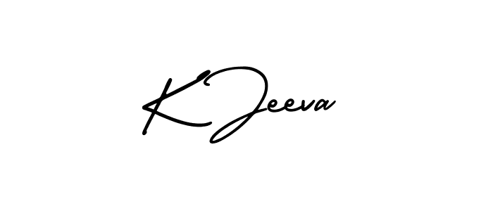 if you are searching for the best signature style for your name K Jeeva. so please give up your signature search. here we have designed multiple signature styles  using AmerikaSignatureDemo-Regular. K Jeeva signature style 3 images and pictures png