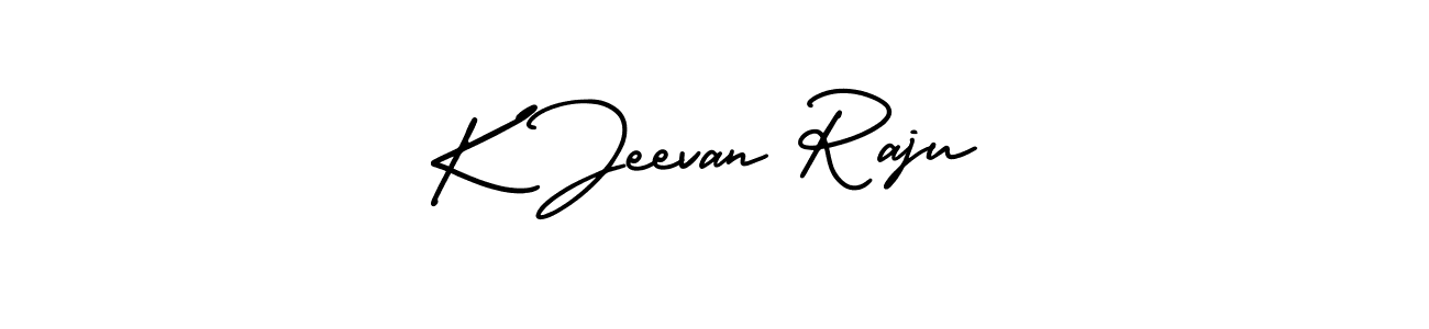 This is the best signature style for the K Jeevan Raju name. Also you like these signature font (AmerikaSignatureDemo-Regular). Mix name signature. K Jeevan Raju signature style 3 images and pictures png