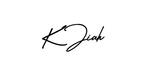 It looks lik you need a new signature style for name K Jiah. Design unique handwritten (AmerikaSignatureDemo-Regular) signature with our free signature maker in just a few clicks. K Jiah signature style 3 images and pictures png