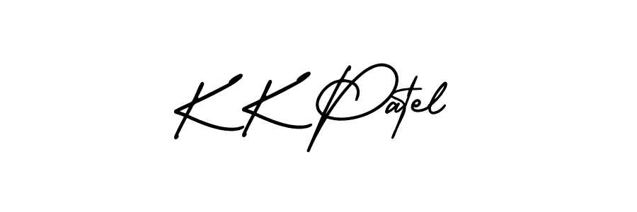 Make a beautiful signature design for name K K Patel. Use this online signature maker to create a handwritten signature for free. K K Patel signature style 3 images and pictures png