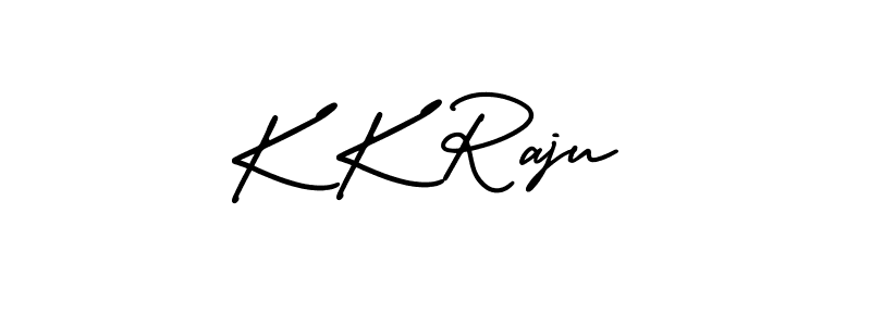 You should practise on your own different ways (AmerikaSignatureDemo-Regular) to write your name (K K Raju) in signature. don't let someone else do it for you. K K Raju signature style 3 images and pictures png