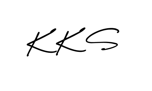 Create a beautiful signature design for name K K S. With this signature (AmerikaSignatureDemo-Regular) fonts, you can make a handwritten signature for free. K K S signature style 3 images and pictures png