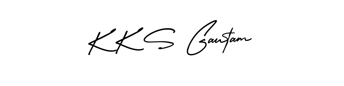 if you are searching for the best signature style for your name K K S Gautam. so please give up your signature search. here we have designed multiple signature styles  using AmerikaSignatureDemo-Regular. K K S Gautam signature style 3 images and pictures png