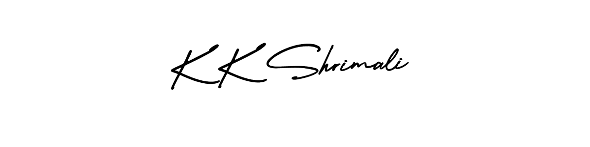 Also we have K K Shrimali name is the best signature style. Create professional handwritten signature collection using AmerikaSignatureDemo-Regular autograph style. K K Shrimali signature style 3 images and pictures png