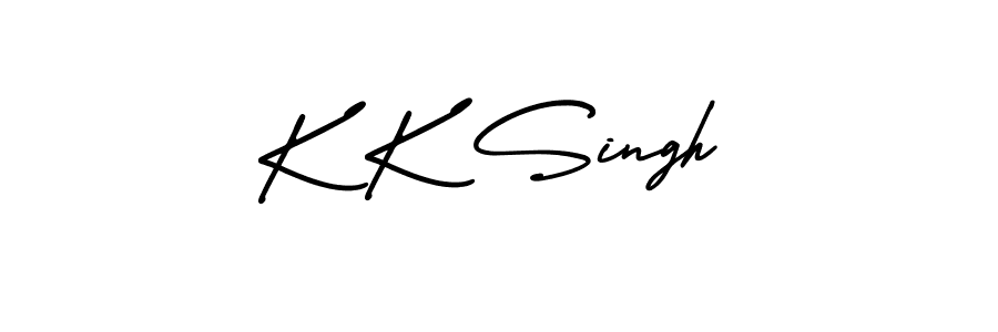 The best way (AmerikaSignatureDemo-Regular) to make a short signature is to pick only two or three words in your name. The name K K Singh include a total of six letters. For converting this name. K K Singh signature style 3 images and pictures png