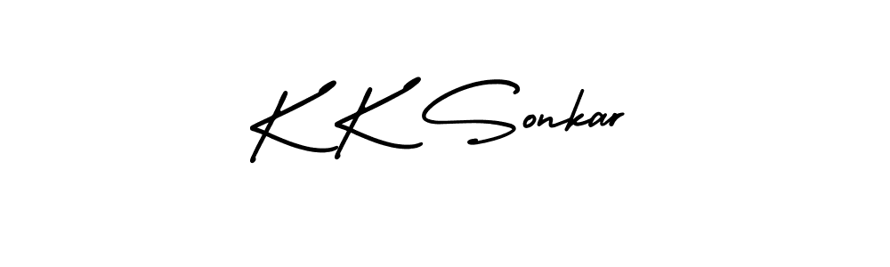 if you are searching for the best signature style for your name K K Sonkar. so please give up your signature search. here we have designed multiple signature styles  using AmerikaSignatureDemo-Regular. K K Sonkar signature style 3 images and pictures png