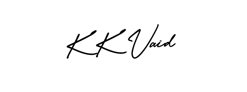 AmerikaSignatureDemo-Regular is a professional signature style that is perfect for those who want to add a touch of class to their signature. It is also a great choice for those who want to make their signature more unique. Get K K Vaid name to fancy signature for free. K K Vaid signature style 3 images and pictures png