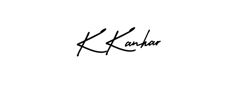 It looks lik you need a new signature style for name K Kanhar. Design unique handwritten (AmerikaSignatureDemo-Regular) signature with our free signature maker in just a few clicks. K Kanhar signature style 3 images and pictures png
