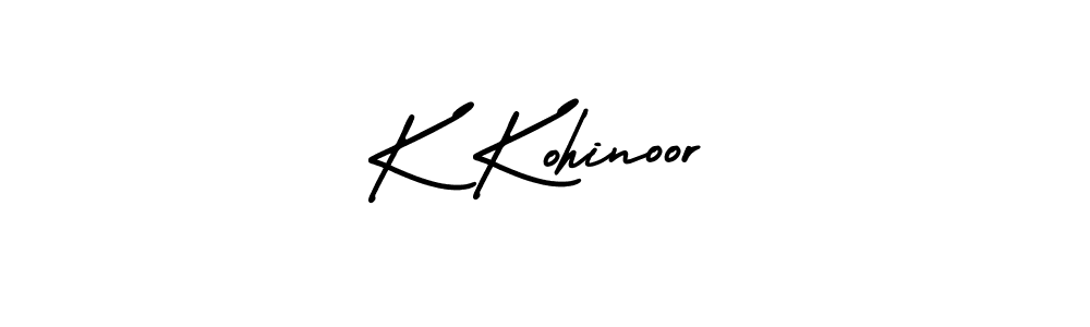 It looks lik you need a new signature style for name K Kohinoor. Design unique handwritten (AmerikaSignatureDemo-Regular) signature with our free signature maker in just a few clicks. K Kohinoor signature style 3 images and pictures png