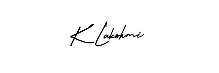 Also You can easily find your signature by using the search form. We will create K Lakshmi name handwritten signature images for you free of cost using AmerikaSignatureDemo-Regular sign style. K Lakshmi signature style 3 images and pictures png