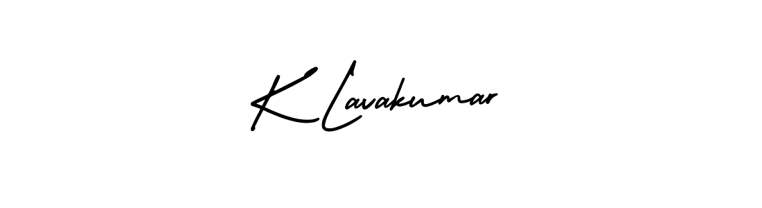 Create a beautiful signature design for name K Lavakumar. With this signature (AmerikaSignatureDemo-Regular) fonts, you can make a handwritten signature for free. K Lavakumar signature style 3 images and pictures png