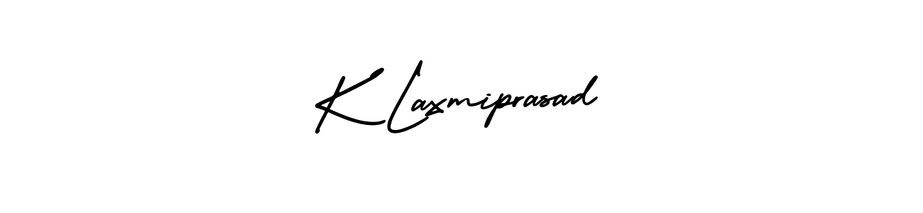 K Laxmiprasad stylish signature style. Best Handwritten Sign (AmerikaSignatureDemo-Regular) for my name. Handwritten Signature Collection Ideas for my name K Laxmiprasad. K Laxmiprasad signature style 3 images and pictures png
