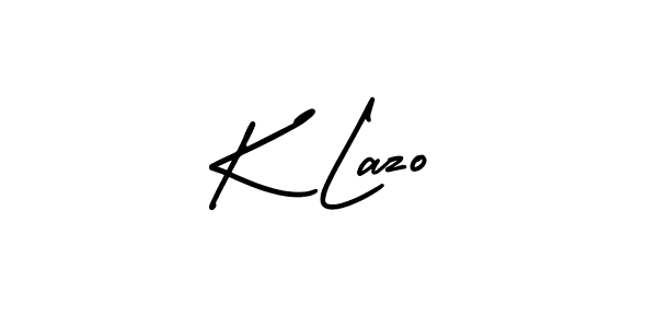 Also we have K Lazo name is the best signature style. Create professional handwritten signature collection using AmerikaSignatureDemo-Regular autograph style. K Lazo signature style 3 images and pictures png