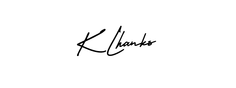 How to make K Lhanks signature? AmerikaSignatureDemo-Regular is a professional autograph style. Create handwritten signature for K Lhanks name. K Lhanks signature style 3 images and pictures png