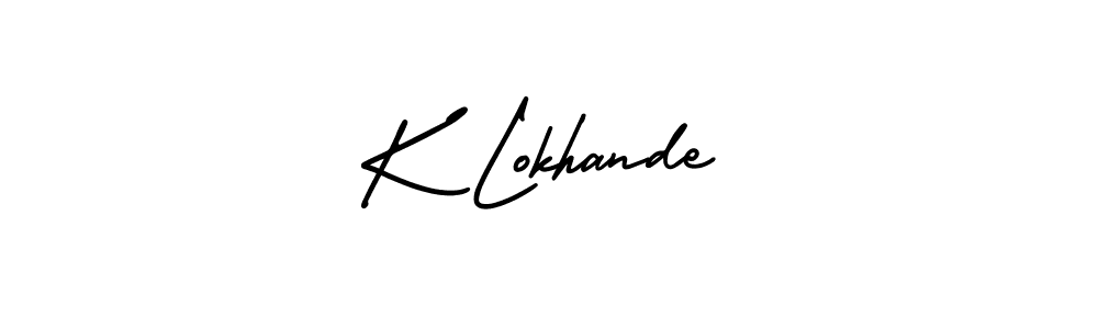 It looks lik you need a new signature style for name K Lokhande. Design unique handwritten (AmerikaSignatureDemo-Regular) signature with our free signature maker in just a few clicks. K Lokhande signature style 3 images and pictures png