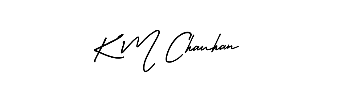 Best and Professional Signature Style for K M Chauhan. AmerikaSignatureDemo-Regular Best Signature Style Collection. K M Chauhan signature style 3 images and pictures png