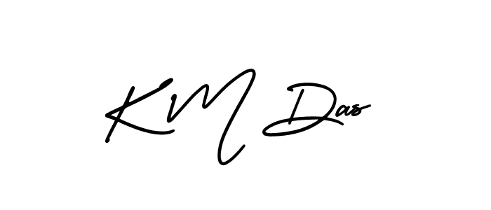 How to make K M Das signature? AmerikaSignatureDemo-Regular is a professional autograph style. Create handwritten signature for K M Das name. K M Das signature style 3 images and pictures png