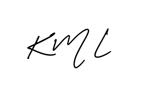 How to Draw K M L signature style? AmerikaSignatureDemo-Regular is a latest design signature styles for name K M L. K M L signature style 3 images and pictures png