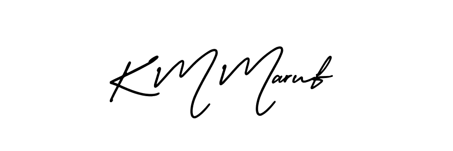 It looks lik you need a new signature style for name K M Maruf. Design unique handwritten (AmerikaSignatureDemo-Regular) signature with our free signature maker in just a few clicks. K M Maruf signature style 3 images and pictures png