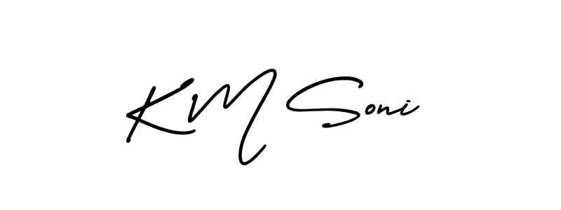 Make a short K M Soni signature style. Manage your documents anywhere anytime using AmerikaSignatureDemo-Regular. Create and add eSignatures, submit forms, share and send files easily. K M Soni signature style 3 images and pictures png