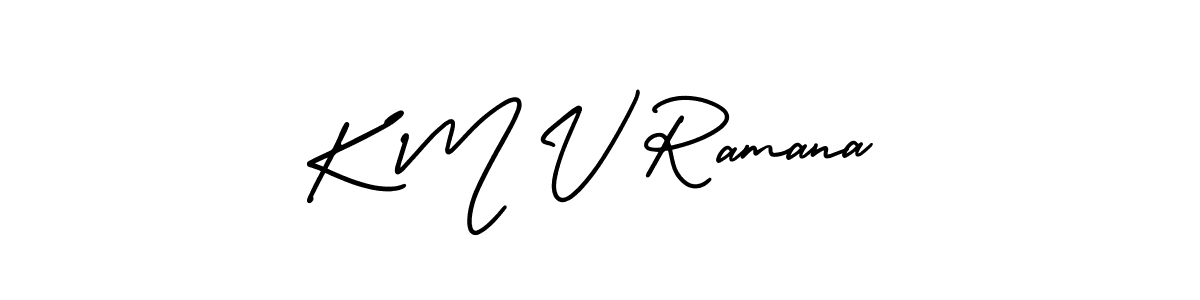 How to Draw K M V Ramana signature style? AmerikaSignatureDemo-Regular is a latest design signature styles for name K M V Ramana. K M V Ramana signature style 3 images and pictures png