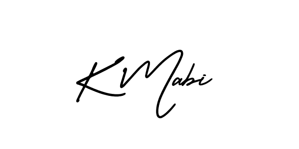 How to make K Mabi signature? AmerikaSignatureDemo-Regular is a professional autograph style. Create handwritten signature for K Mabi name. K Mabi signature style 3 images and pictures png