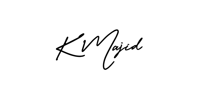 Make a beautiful signature design for name K Majid. With this signature (AmerikaSignatureDemo-Regular) style, you can create a handwritten signature for free. K Majid signature style 3 images and pictures png