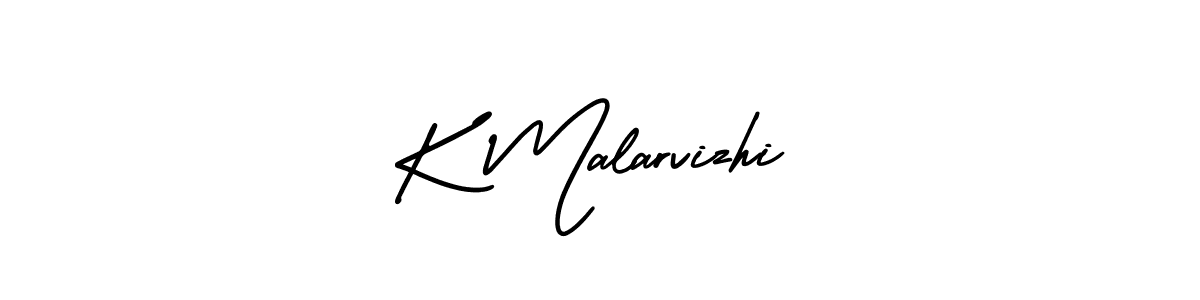 This is the best signature style for the K Malarvizhi name. Also you like these signature font (AmerikaSignatureDemo-Regular). Mix name signature. K Malarvizhi signature style 3 images and pictures png