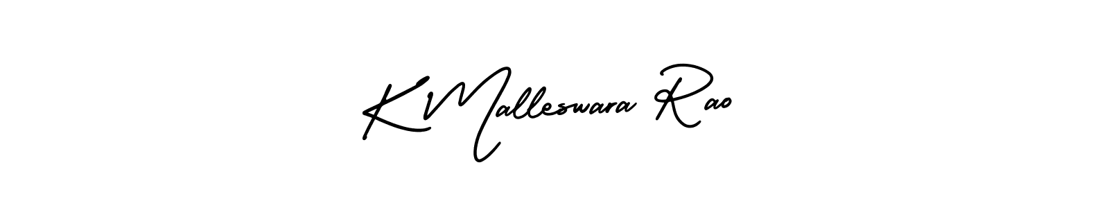 You should practise on your own different ways (AmerikaSignatureDemo-Regular) to write your name (K Malleswara Rao) in signature. don't let someone else do it for you. K Malleswara Rao signature style 3 images and pictures png