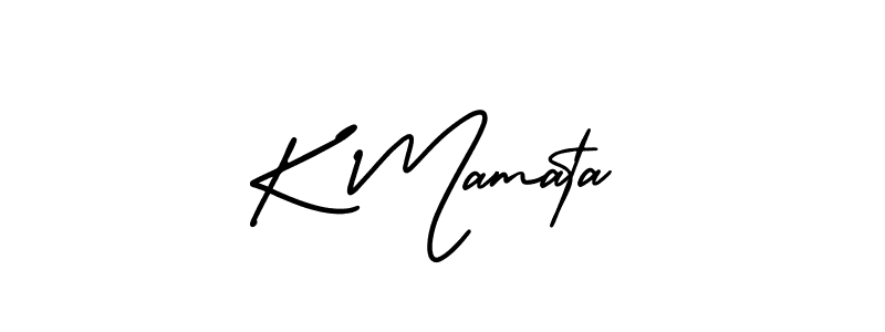 Make a short K Mamata signature style. Manage your documents anywhere anytime using AmerikaSignatureDemo-Regular. Create and add eSignatures, submit forms, share and send files easily. K Mamata signature style 3 images and pictures png