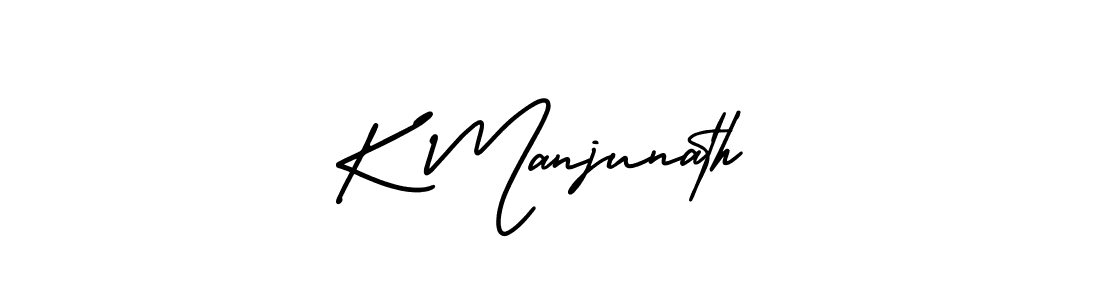 AmerikaSignatureDemo-Regular is a professional signature style that is perfect for those who want to add a touch of class to their signature. It is also a great choice for those who want to make their signature more unique. Get K Manjunath name to fancy signature for free. K Manjunath signature style 3 images and pictures png