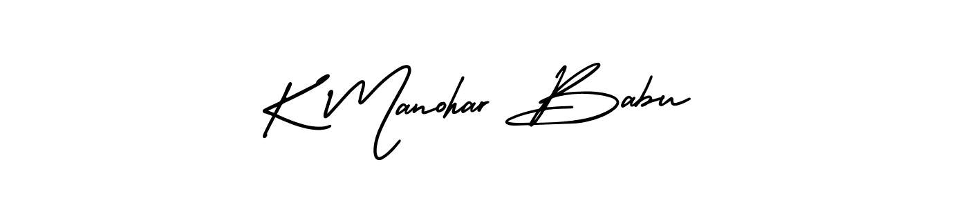 How to Draw K Manohar Babu signature style? AmerikaSignatureDemo-Regular is a latest design signature styles for name K Manohar Babu. K Manohar Babu signature style 3 images and pictures png