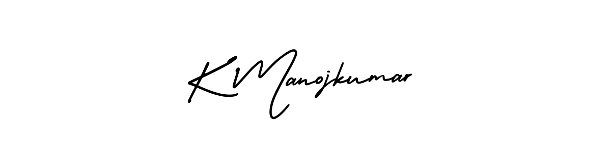 Make a beautiful signature design for name K Manojkumar. Use this online signature maker to create a handwritten signature for free. K Manojkumar signature style 3 images and pictures png