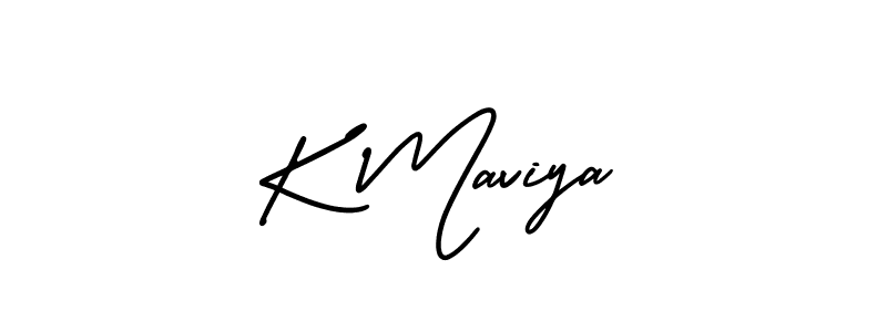It looks lik you need a new signature style for name K Maviya. Design unique handwritten (AmerikaSignatureDemo-Regular) signature with our free signature maker in just a few clicks. K Maviya signature style 3 images and pictures png