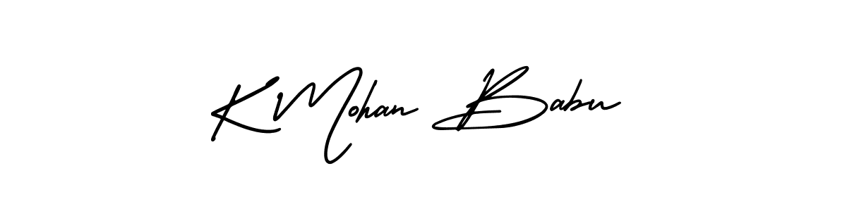 How to make K Mohan Babu signature? AmerikaSignatureDemo-Regular is a professional autograph style. Create handwritten signature for K Mohan Babu name. K Mohan Babu signature style 3 images and pictures png