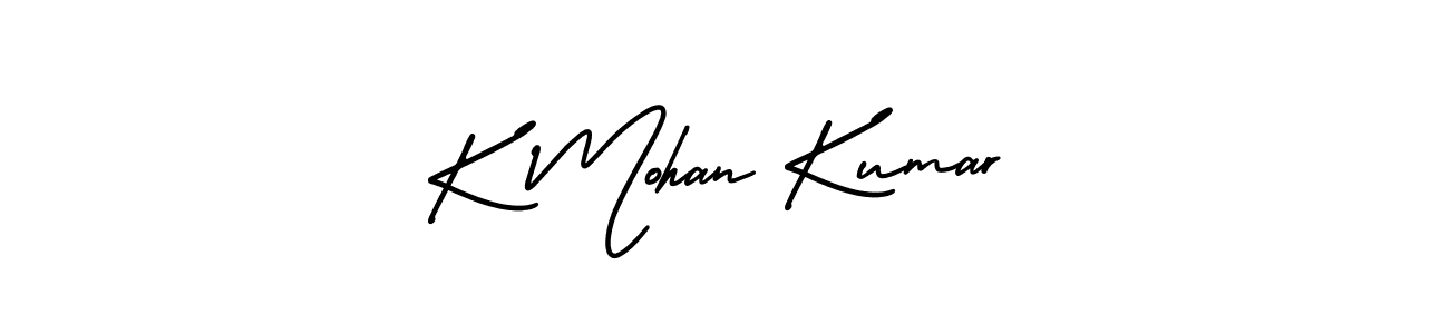 How to make K Mohan Kumar signature? AmerikaSignatureDemo-Regular is a professional autograph style. Create handwritten signature for K Mohan Kumar name. K Mohan Kumar signature style 3 images and pictures png