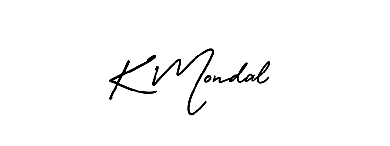 How to Draw K Mondal signature style? AmerikaSignatureDemo-Regular is a latest design signature styles for name K Mondal. K Mondal signature style 3 images and pictures png