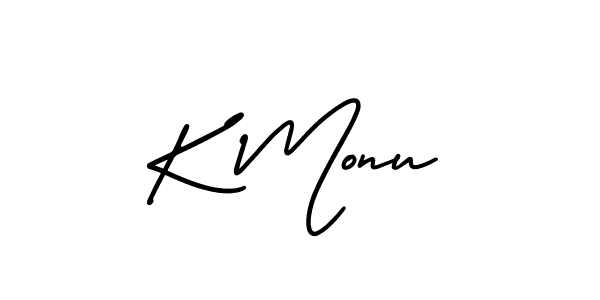 This is the best signature style for the K Monu name. Also you like these signature font (AmerikaSignatureDemo-Regular). Mix name signature. K Monu signature style 3 images and pictures png