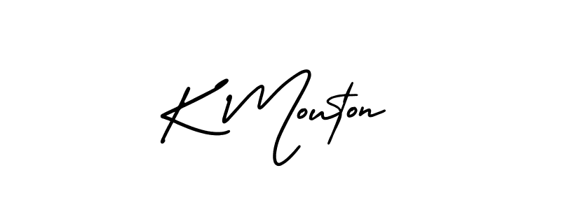 How to Draw K Mouton signature style? AmerikaSignatureDemo-Regular is a latest design signature styles for name K Mouton. K Mouton signature style 3 images and pictures png