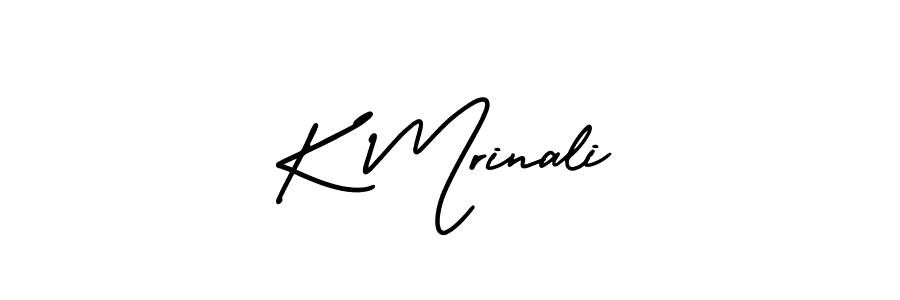 It looks lik you need a new signature style for name K Mrinali. Design unique handwritten (AmerikaSignatureDemo-Regular) signature with our free signature maker in just a few clicks. K Mrinali signature style 3 images and pictures png