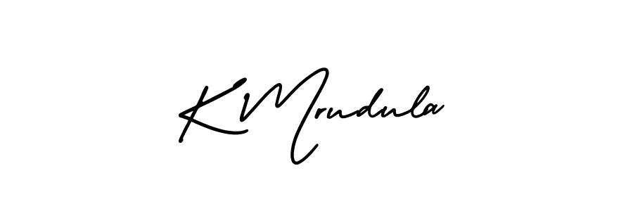 How to make K Mrudula signature? AmerikaSignatureDemo-Regular is a professional autograph style. Create handwritten signature for K Mrudula name. K Mrudula signature style 3 images and pictures png