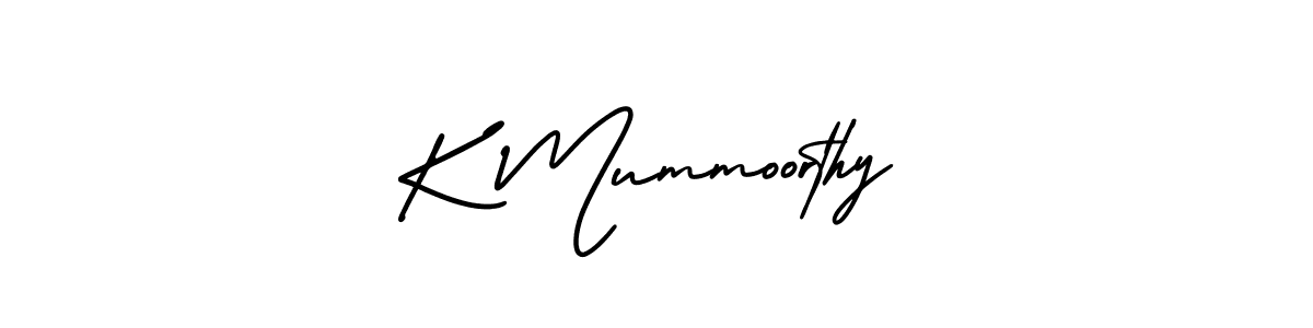 Create a beautiful signature design for name K Mummoorthy. With this signature (AmerikaSignatureDemo-Regular) fonts, you can make a handwritten signature for free. K Mummoorthy signature style 3 images and pictures png